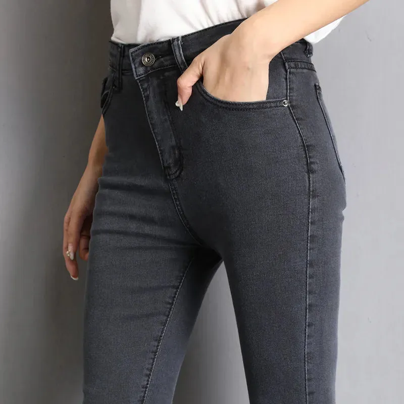 Skip Women's Washed Denim Jeans