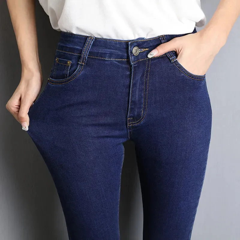 Skip Women's Washed Denim Jeans