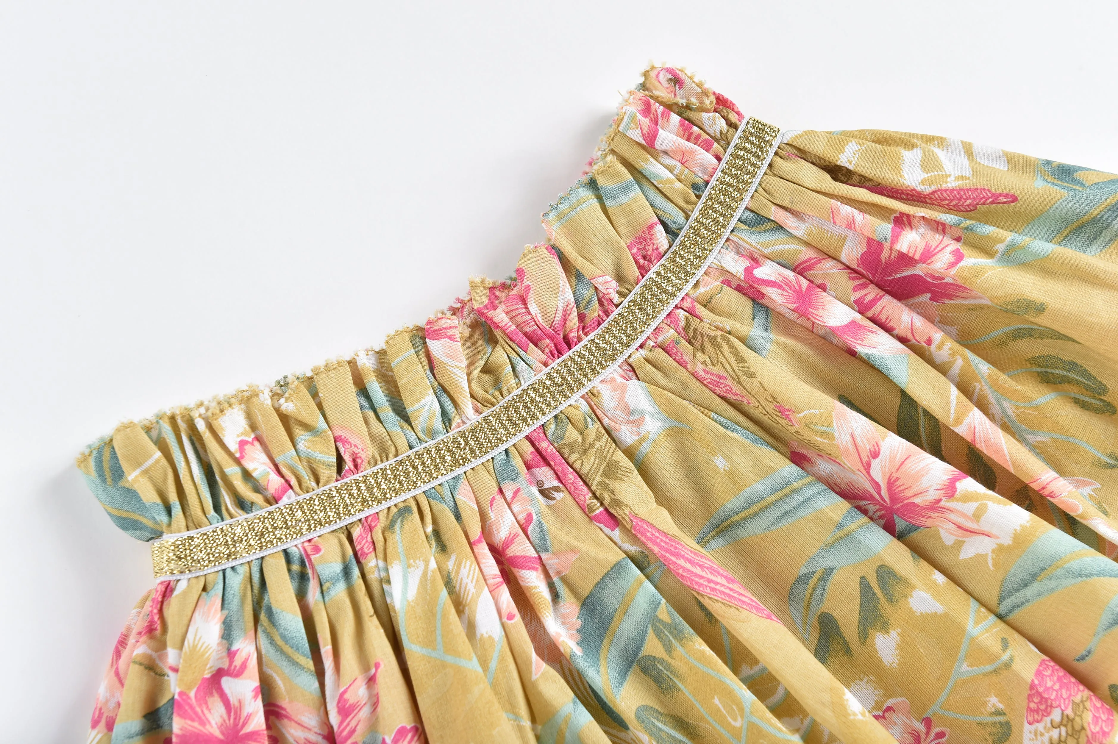 Skirt Salina Soft Honey Parrots