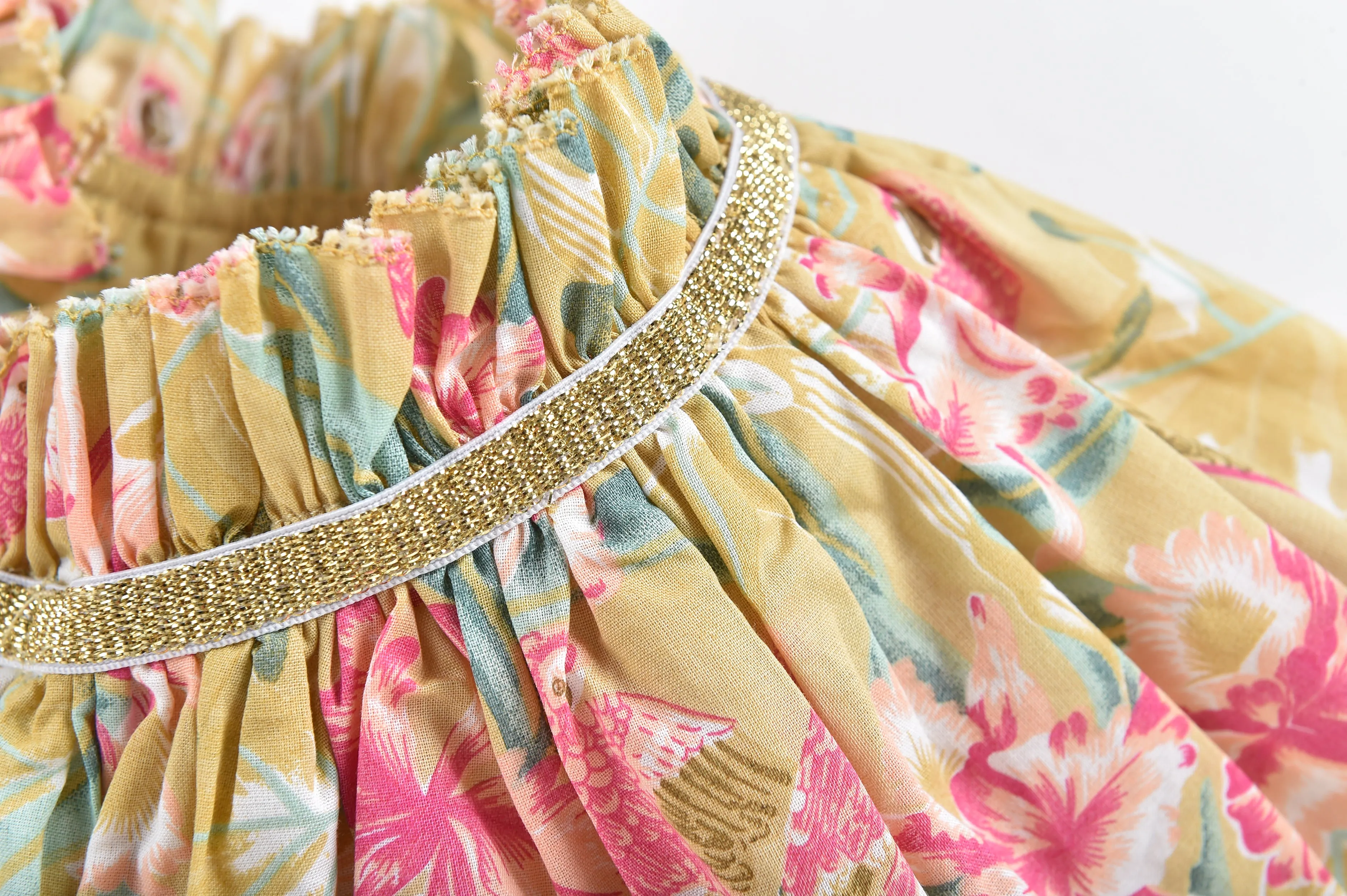 Skirt Salina Soft Honey Parrots
