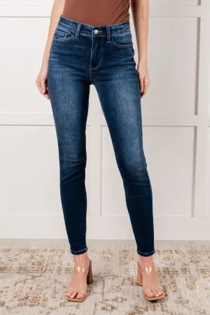 Skylar Judy Blue Mid Rise Thermal Vintage Skinny Jean
