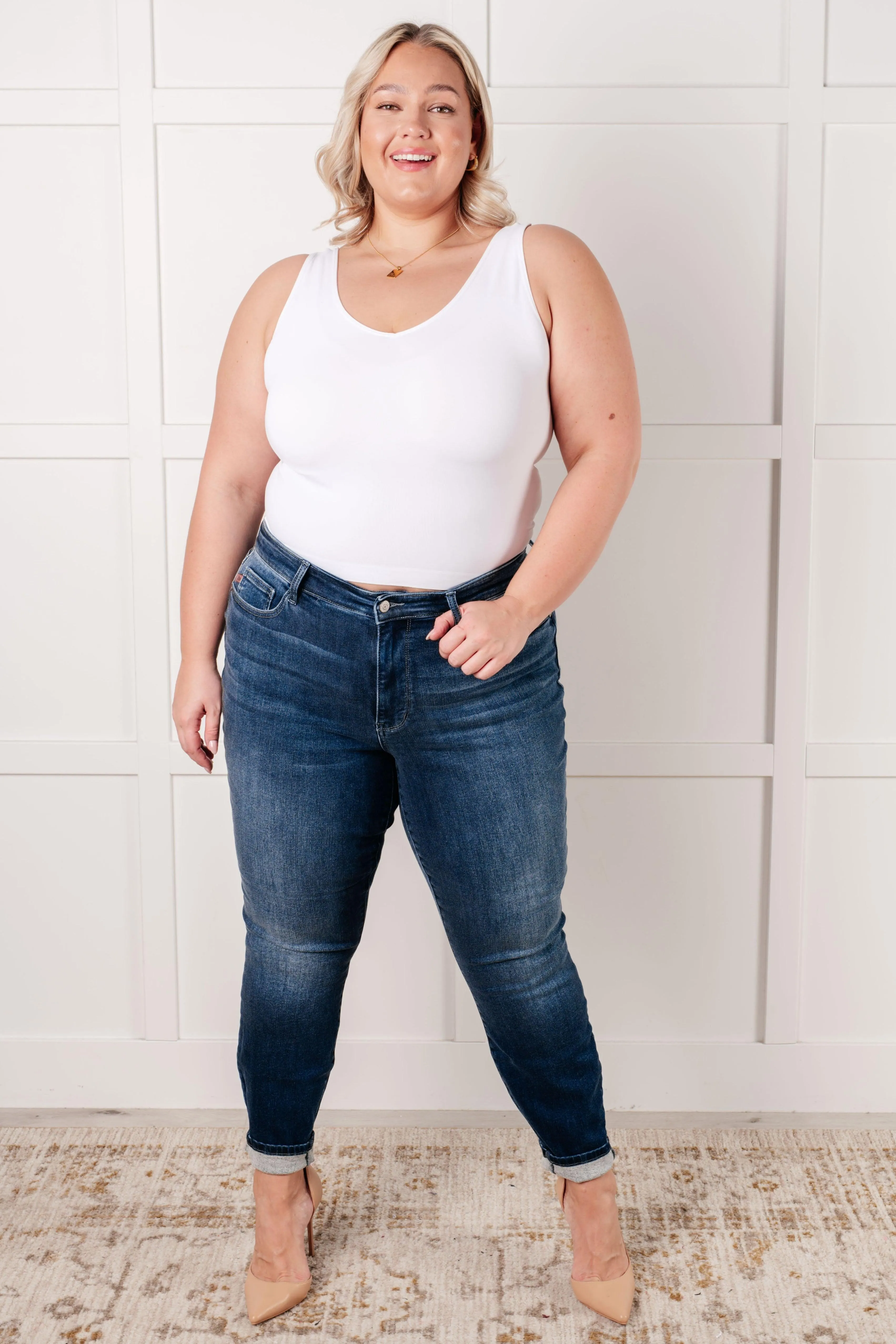 Skylar Mid Rise Thermal Vintage Skinny Jean