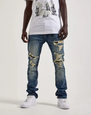 Smuggler's Moon Distressed Denim Jeans