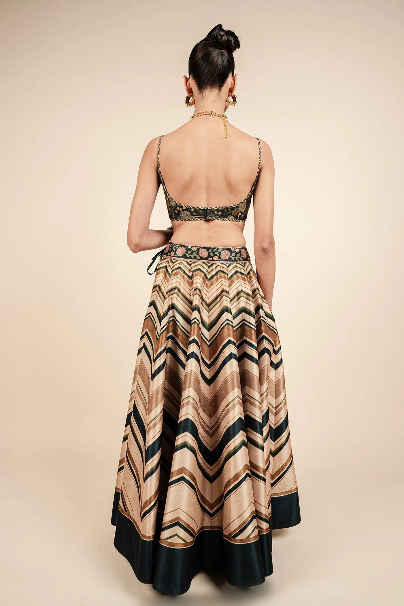 Soft Beige Skirt Set