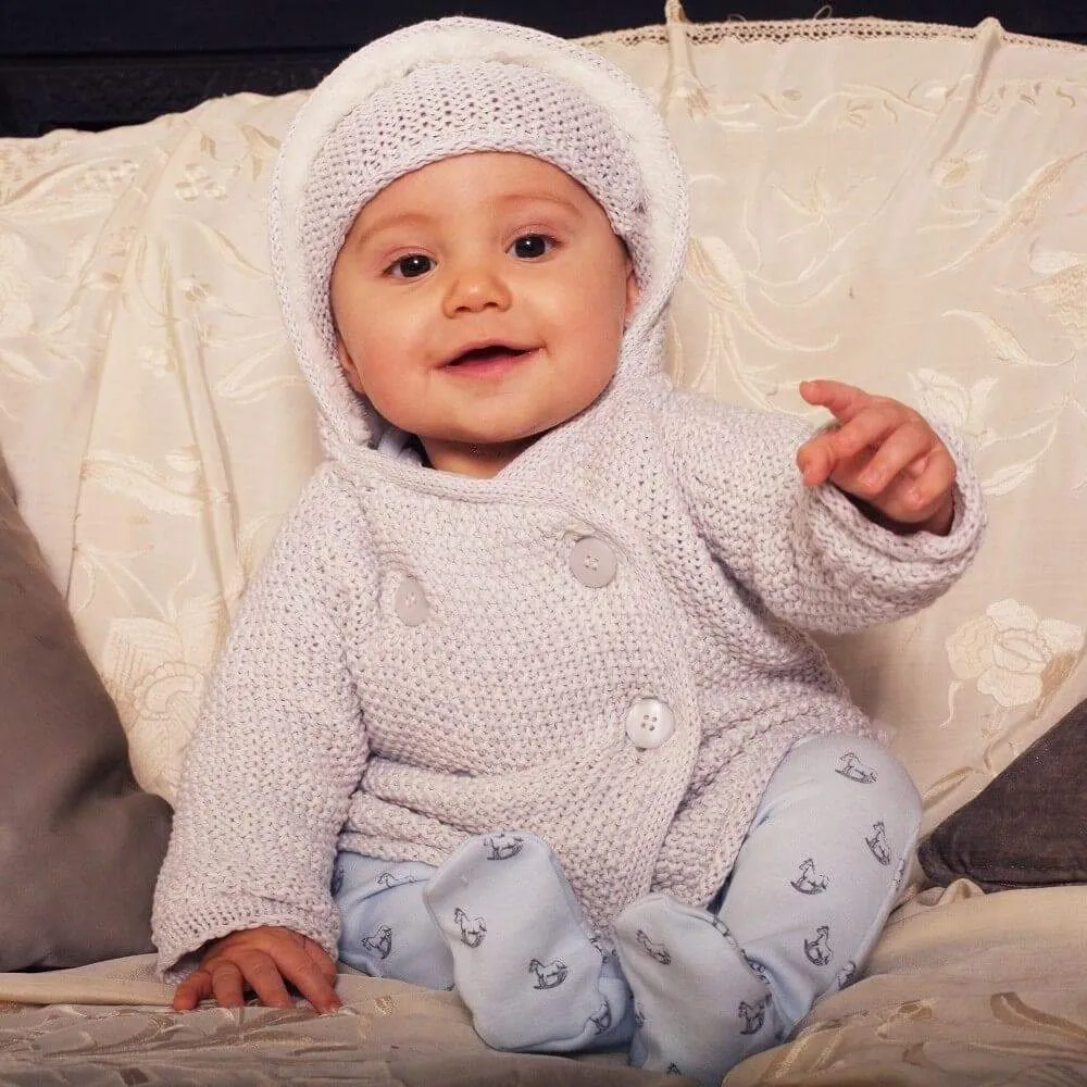 Soft Grey Pram Coat