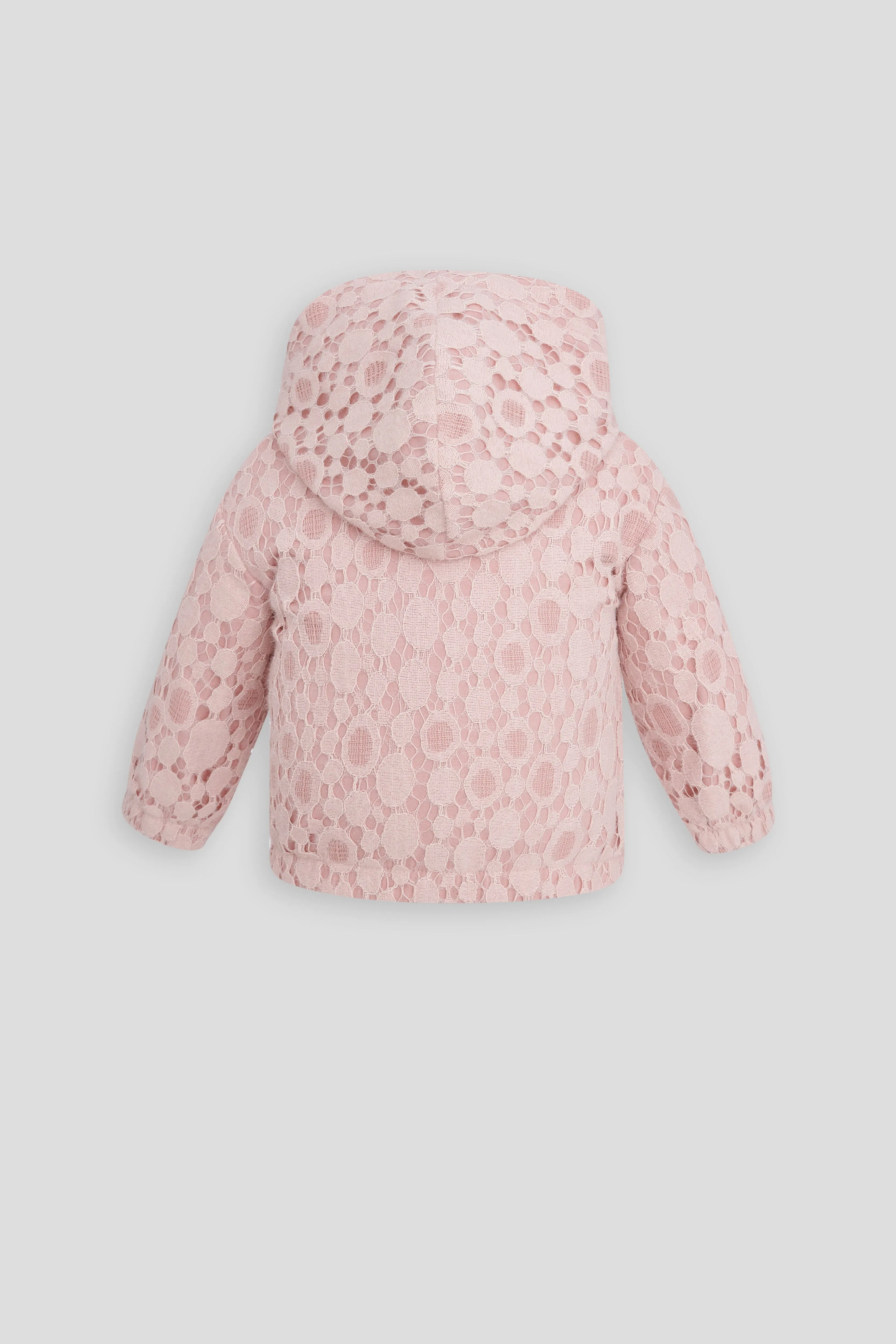 Soft Lace Hooded Bomber
