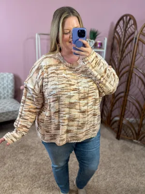 Softened Heart Sweater - Sepia