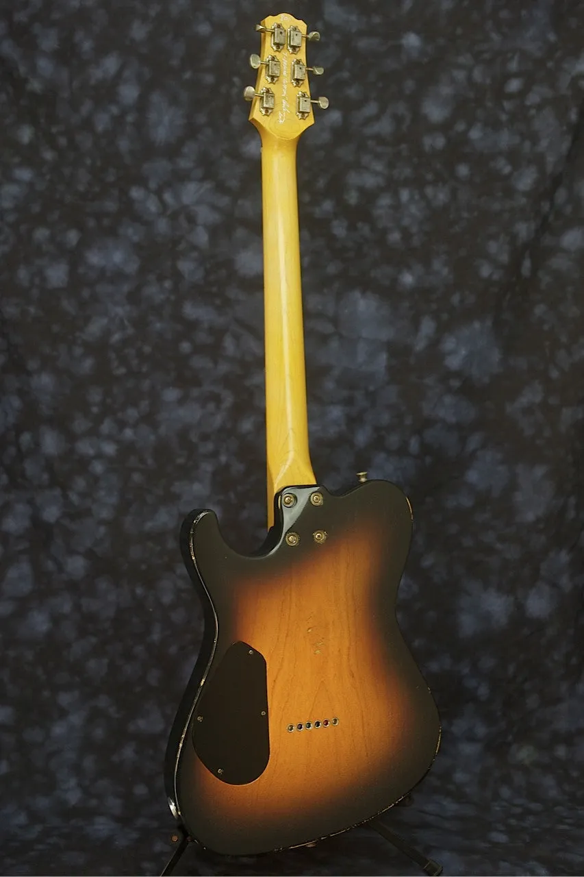 SOLD 2014 Asher T Deluxe™ Custom Guitar, Relic Two-Tone Nitro Burst, #801