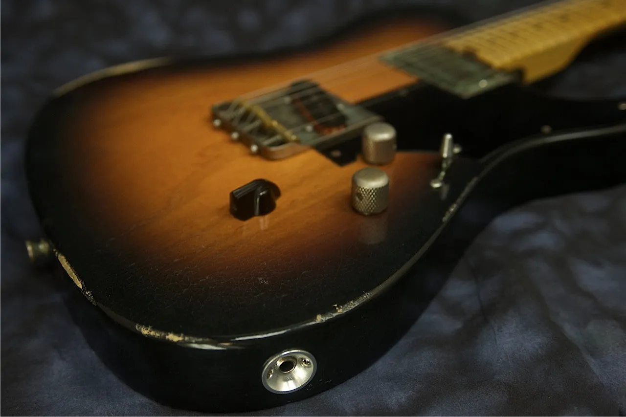 SOLD 2014 Asher T Deluxe™ Custom Guitar, Relic Two-Tone Nitro Burst, #801