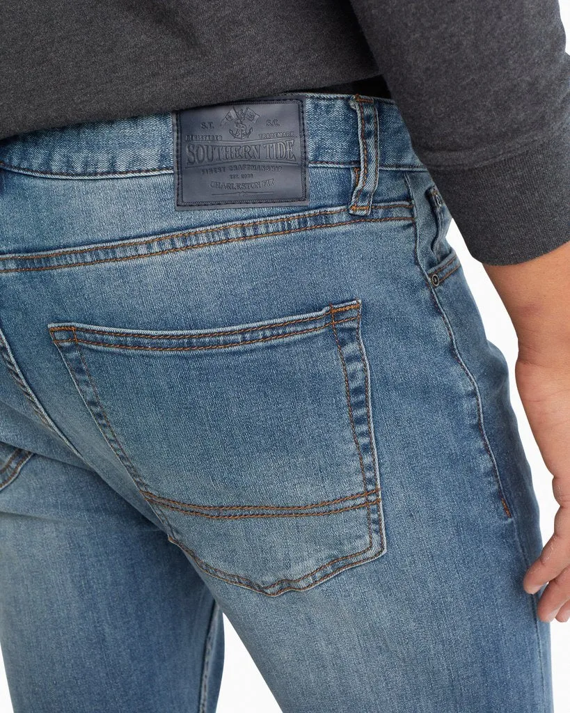SOUTHERN TIDE CHARLESTON DENIM JEANS - MEDIUM WASH