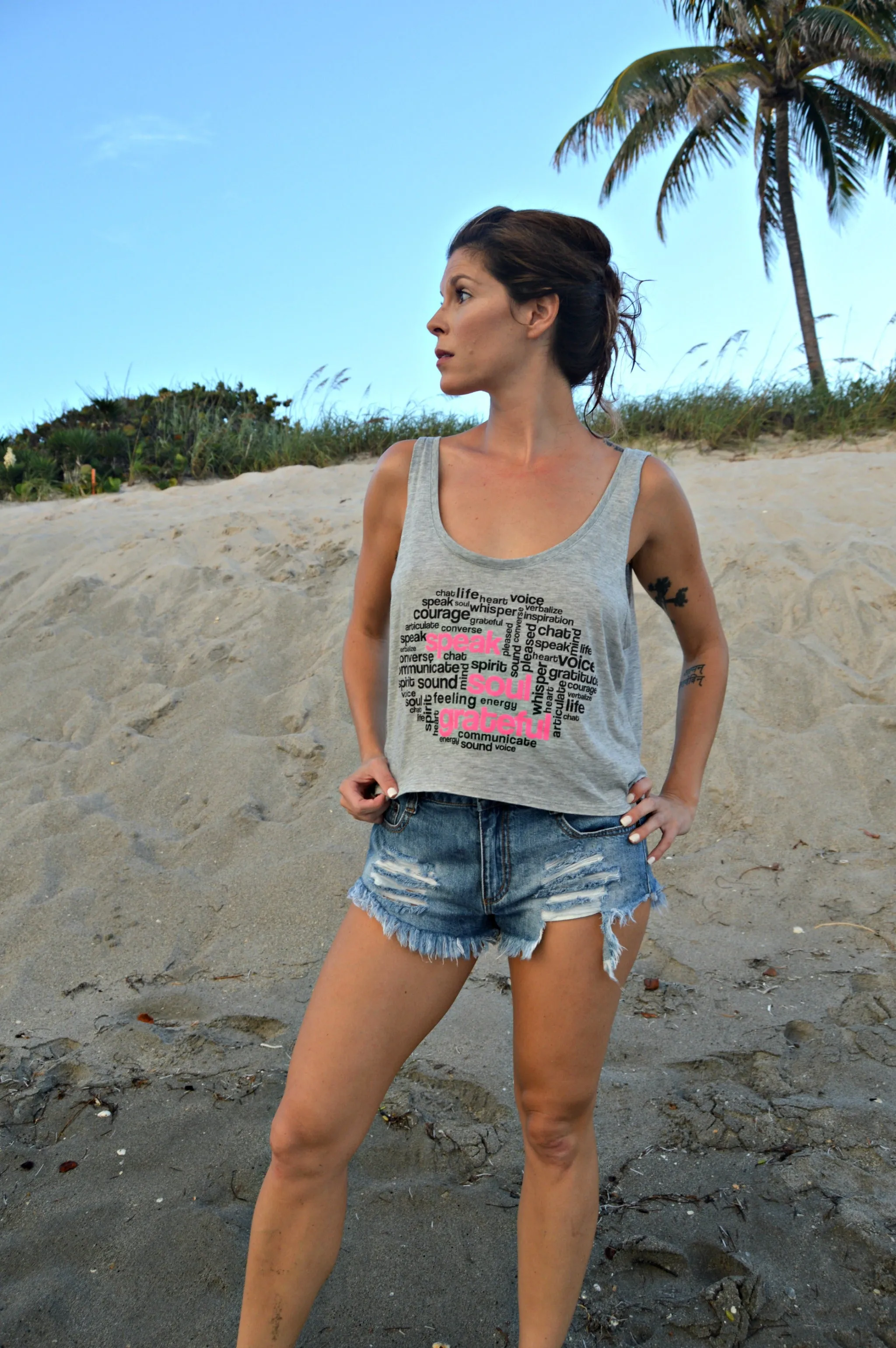 Speak Soul Grateful Flowy Boxy Tank