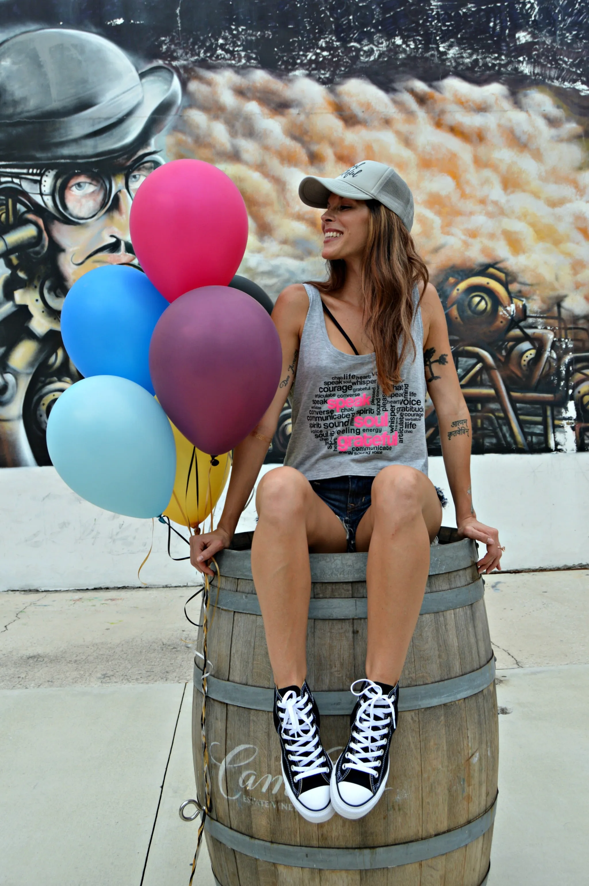 Speak Soul Grateful Flowy Boxy Tank