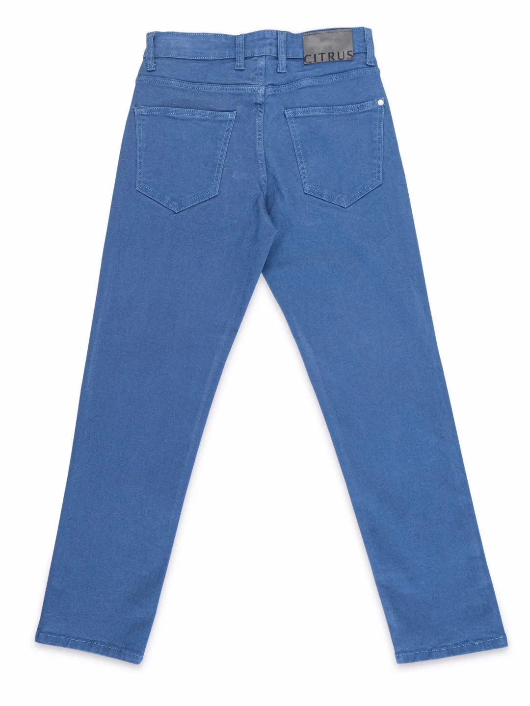 Straight Fit Blue Denim Jeans