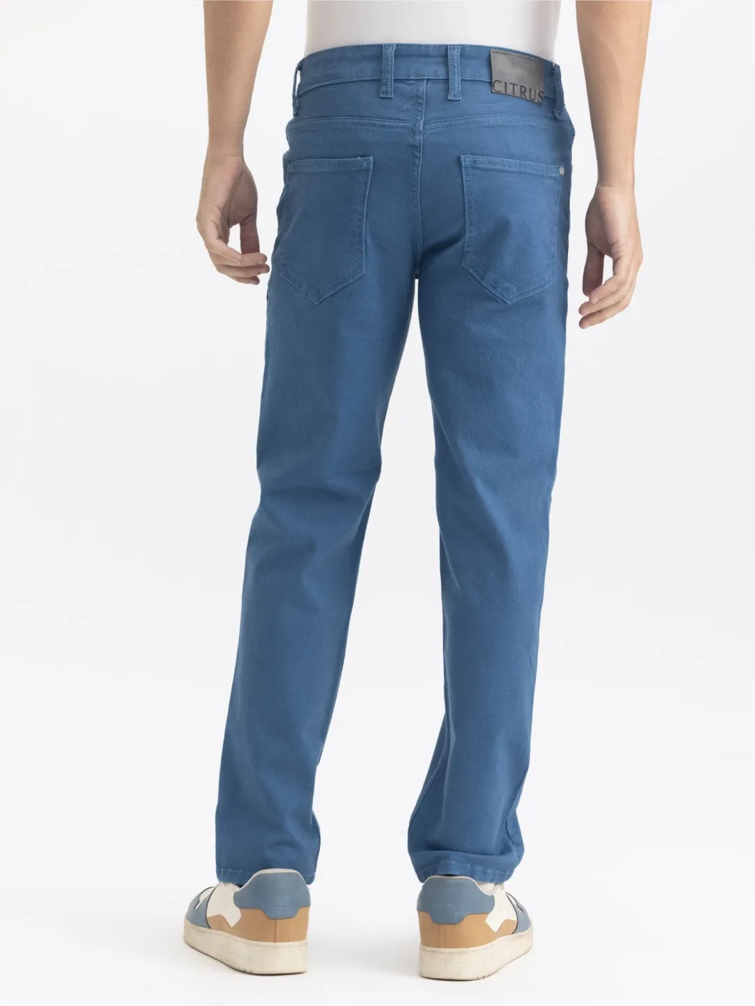 Straight Fit Blue Denim Jeans