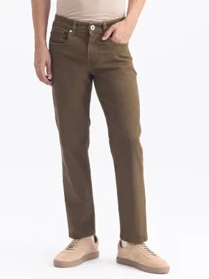 Straight Fit Brown Denim Jeans