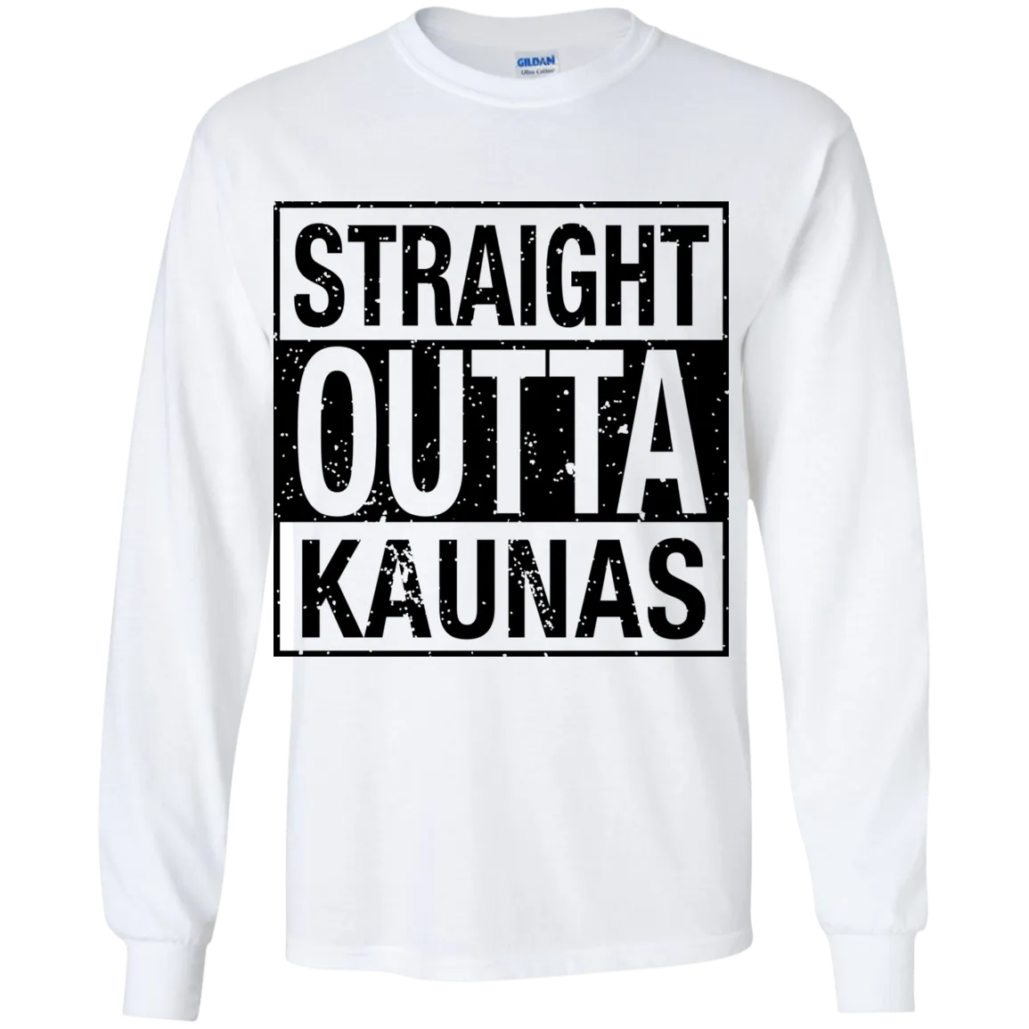 Straight Outta Kaunas - Boys Youth Classic Long Sleeve T-Shirt