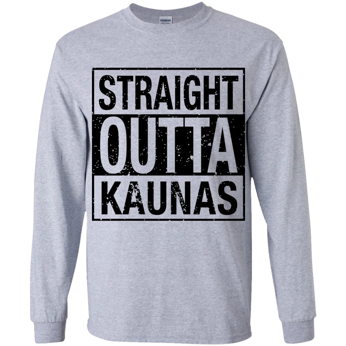 Straight Outta Kaunas - Boys Youth Classic Long Sleeve T-Shirt