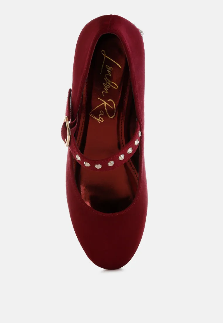 Studded Mary Jane Pumps By RUW