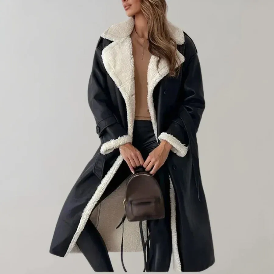 Stylish long winter coat for women from Cornelis