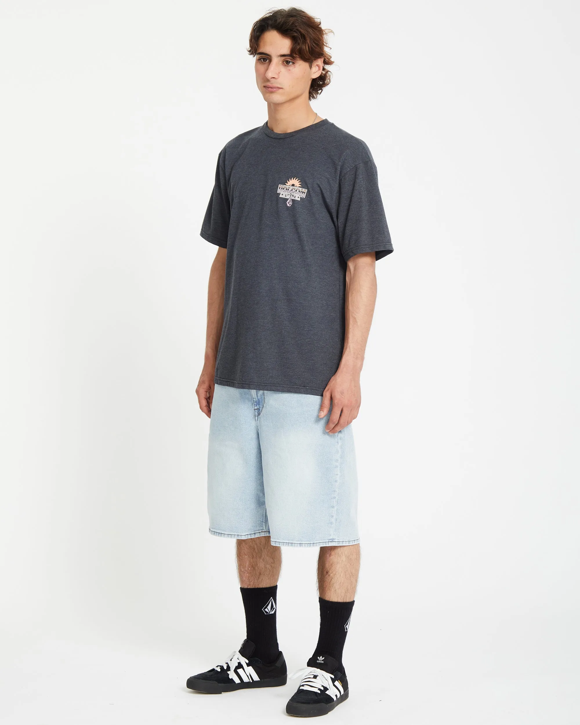 Sure Thing T-shirt - HEATHER BLACK