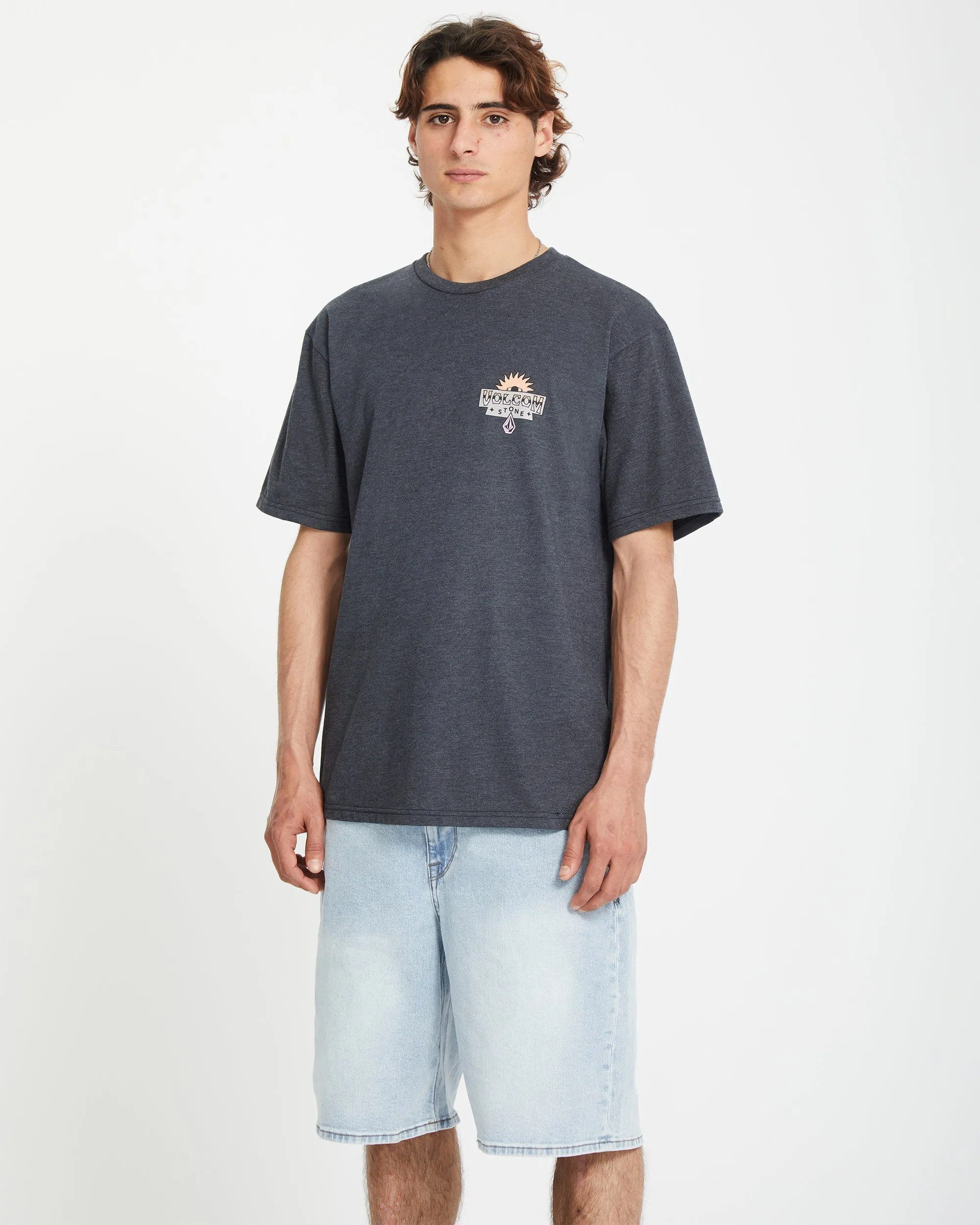 Sure Thing T-shirt - HEATHER BLACK