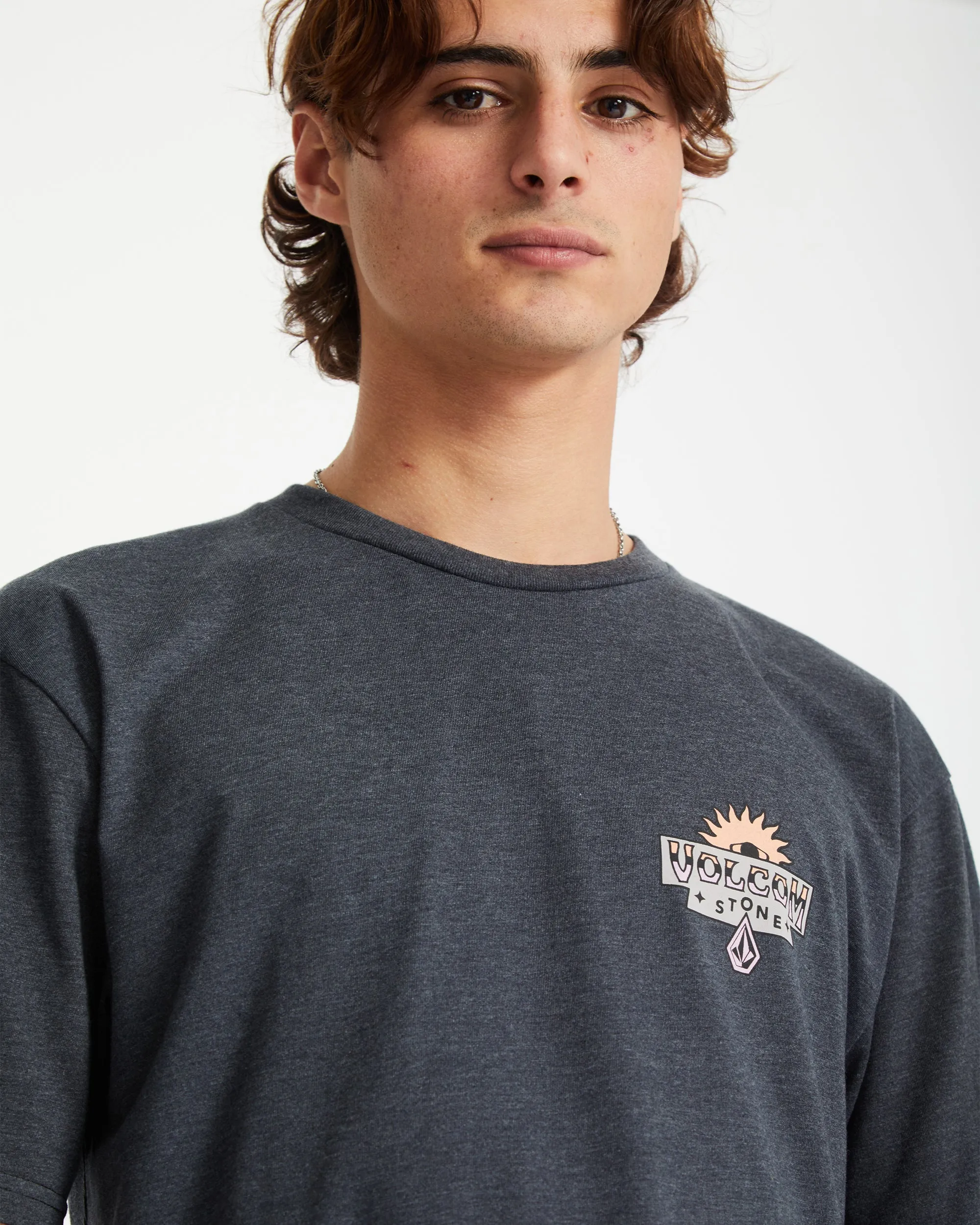 Sure Thing T-shirt - HEATHER BLACK