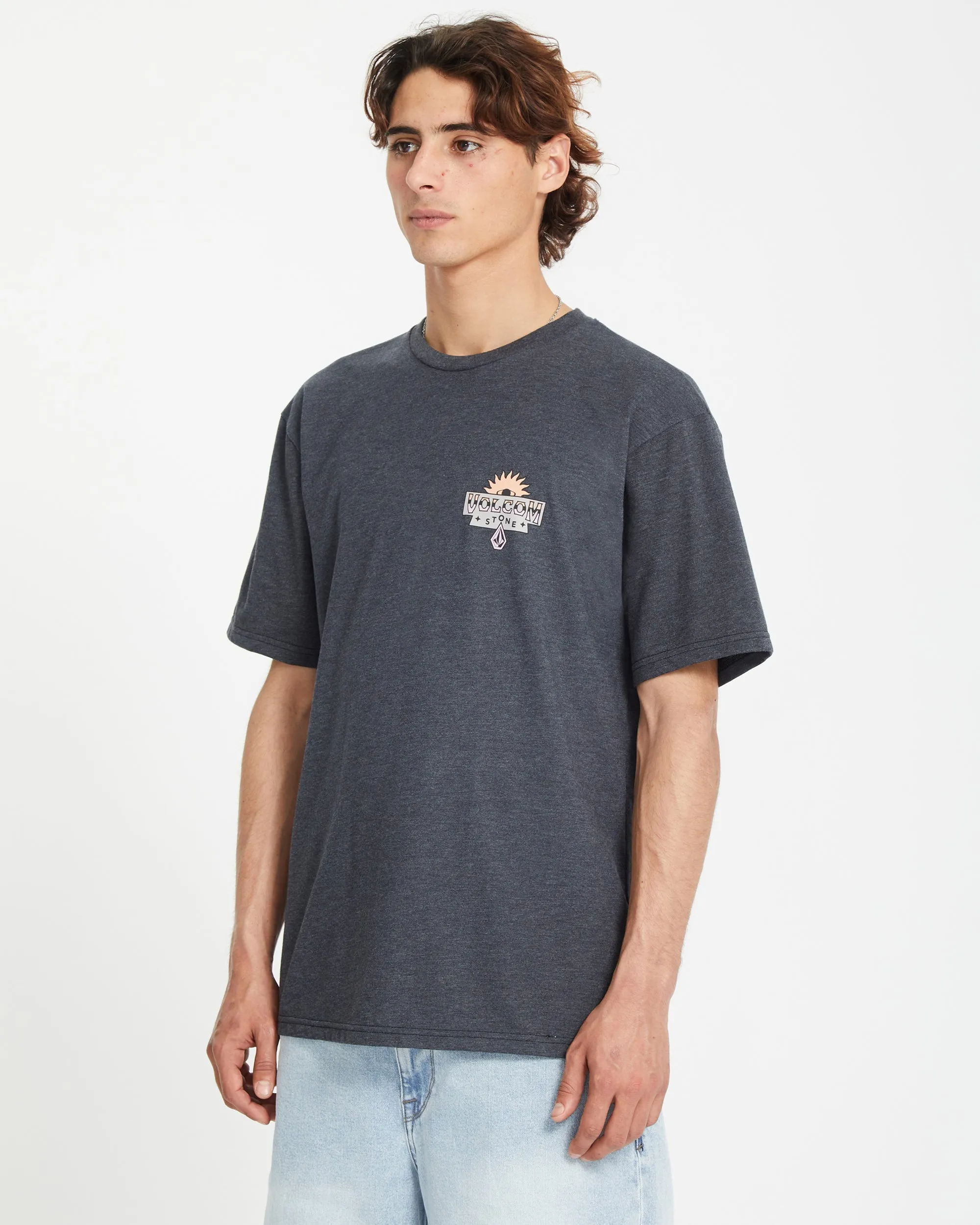 Sure Thing T-shirt - HEATHER BLACK