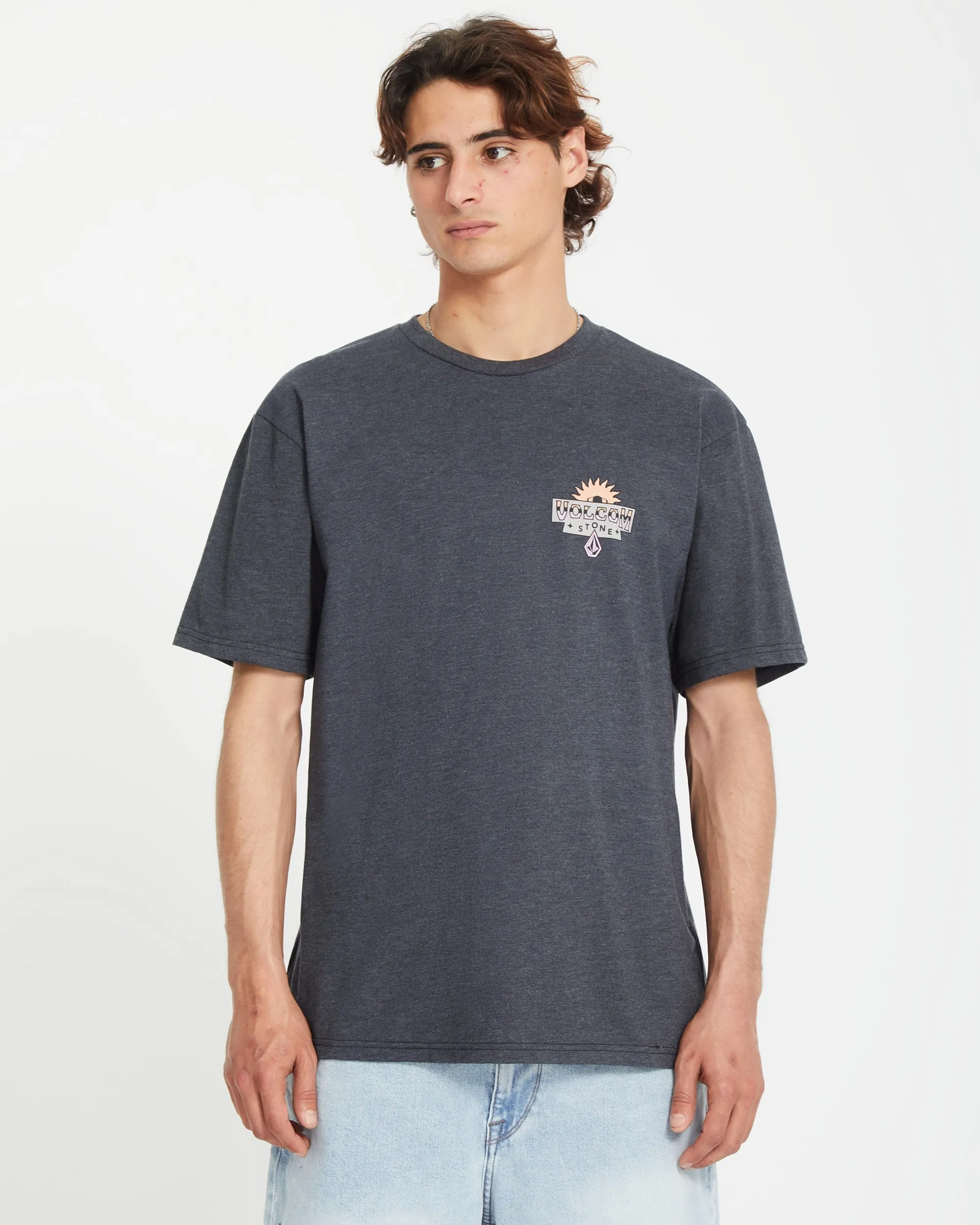 Sure Thing T-shirt - HEATHER BLACK