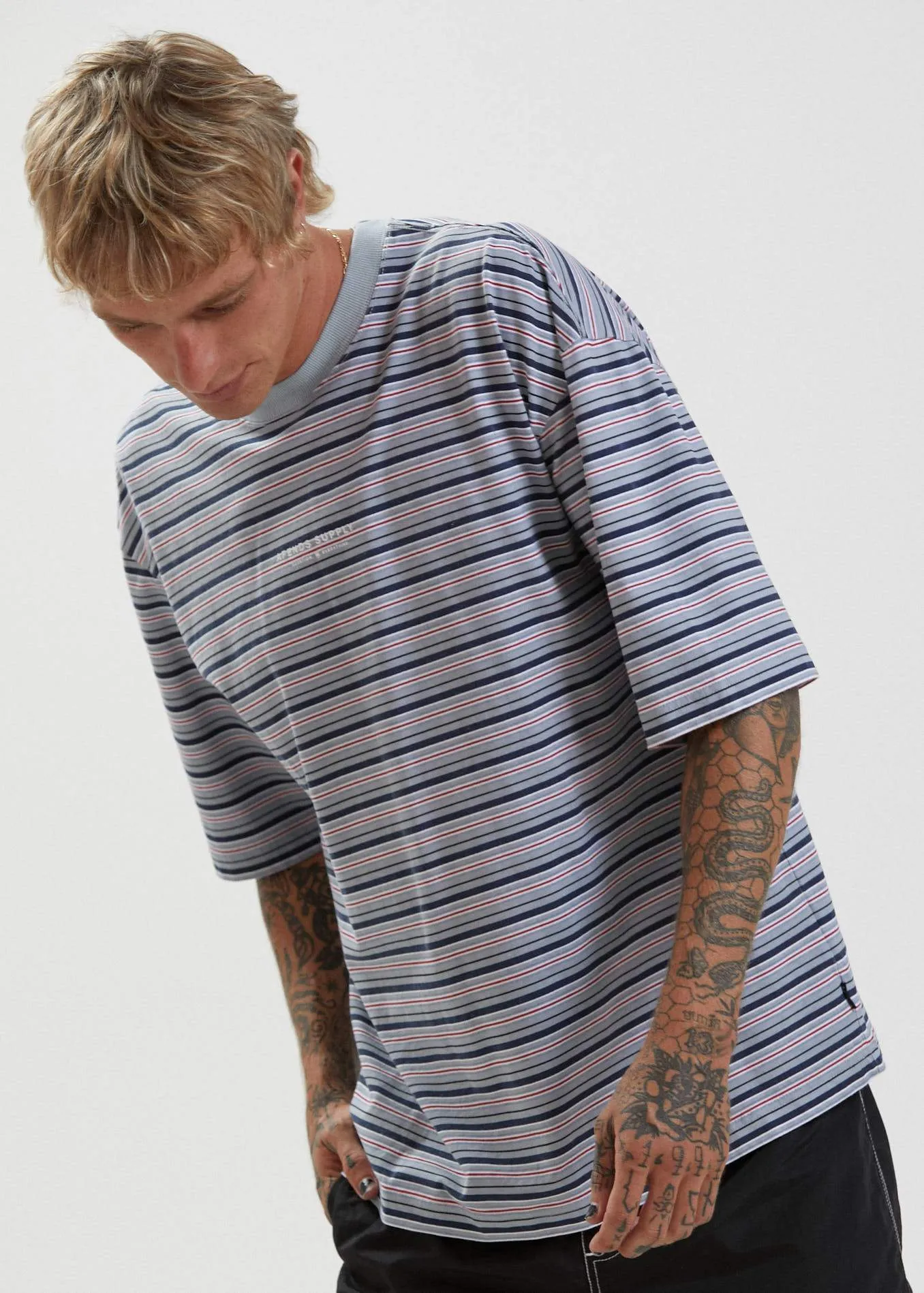 Surplus  - Reycled Stripe Oversized T-Shirt