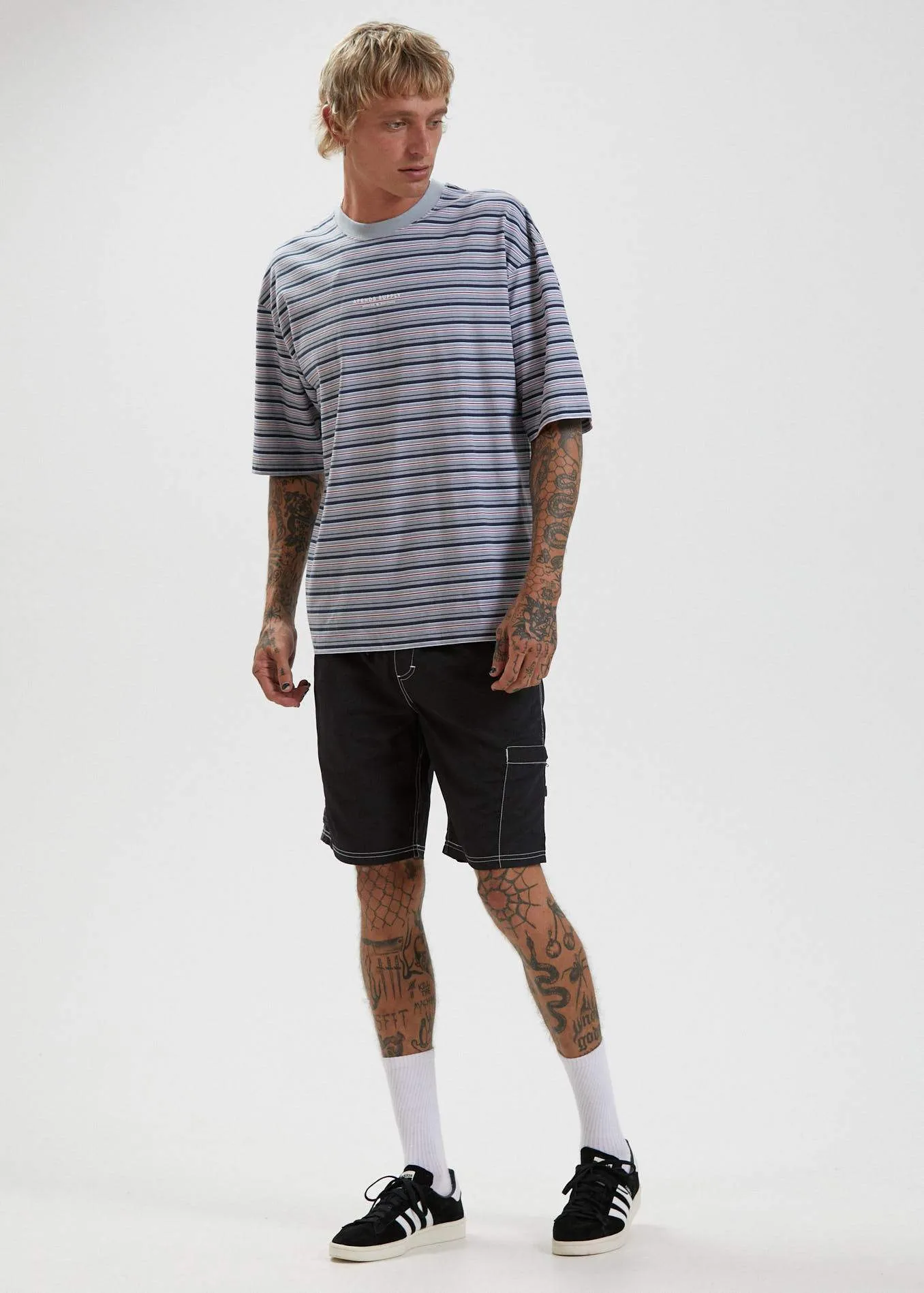Surplus  - Reycled Stripe Oversized T-Shirt