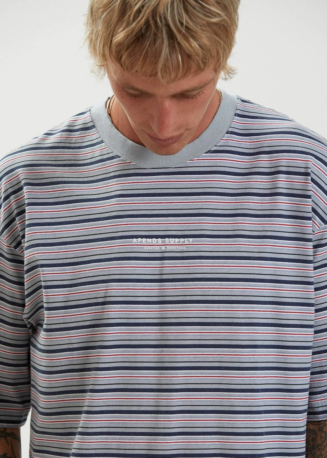 Surplus  - Reycled Stripe Oversized T-Shirt