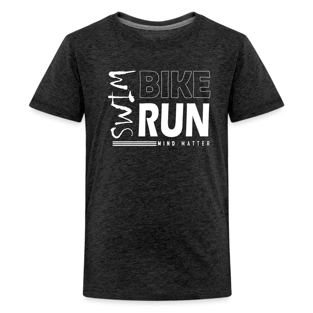 Swim-Bike-Run- Kids' Premium T-Shirt