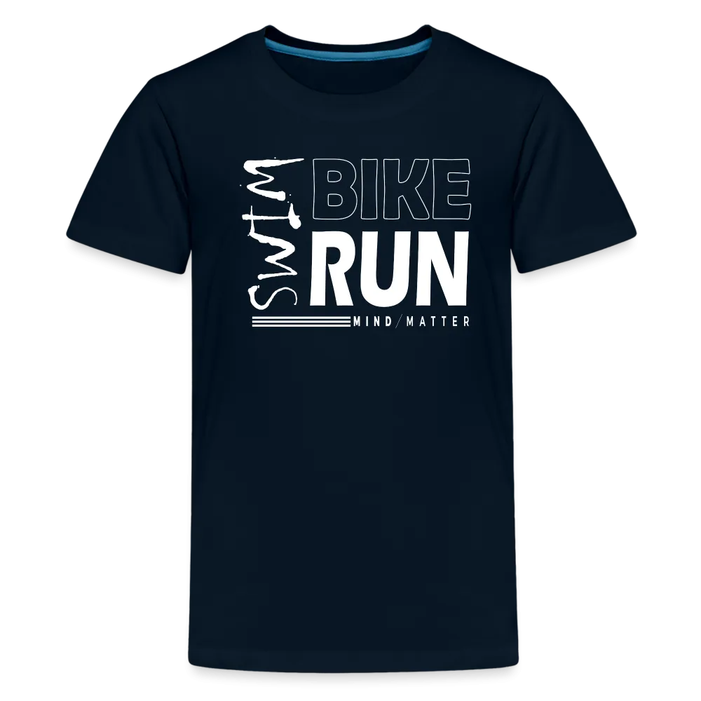 Swim-Bike-Run- Kids' Premium T-Shirt