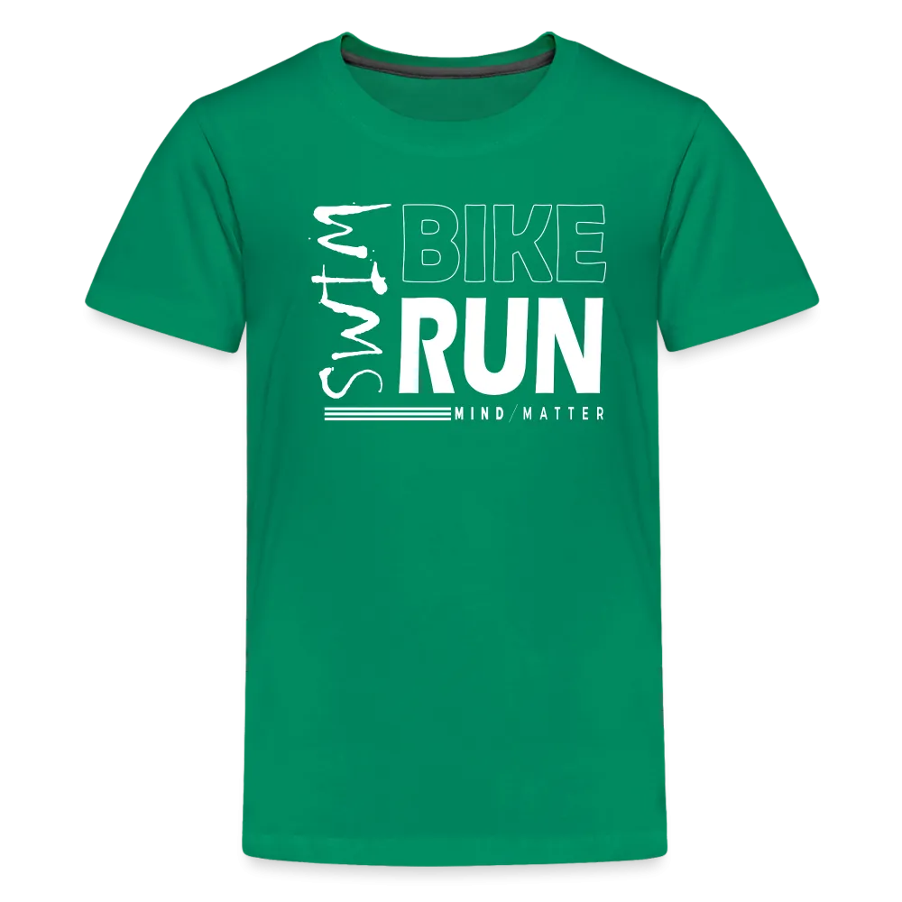 Swim-Bike-Run- Kids' Premium T-Shirt
