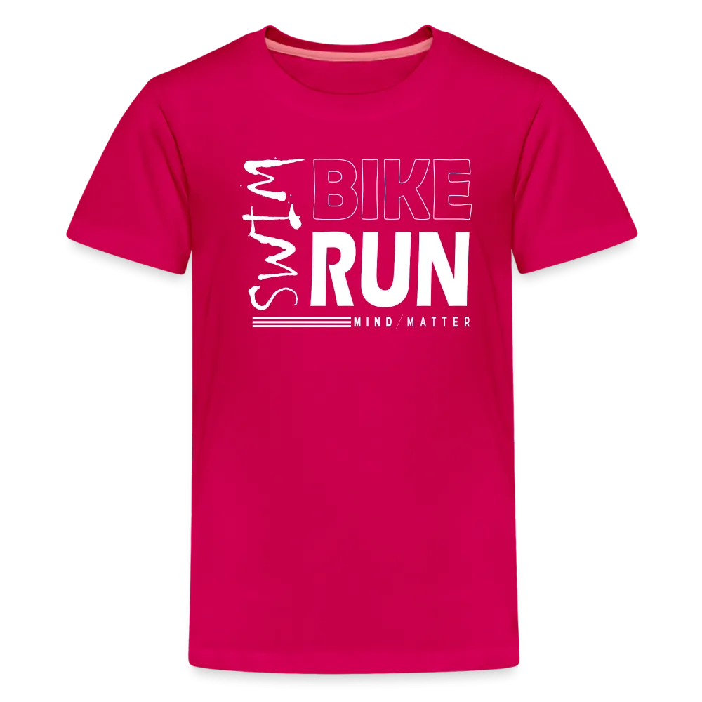 Swim-Bike-Run- Kids' Premium T-Shirt