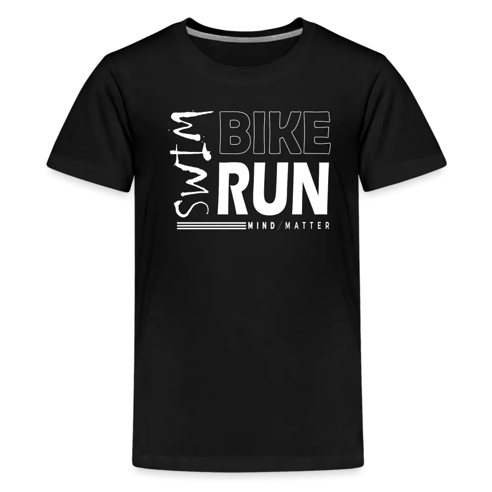 Swim-Bike-Run- Kids' Premium T-Shirt