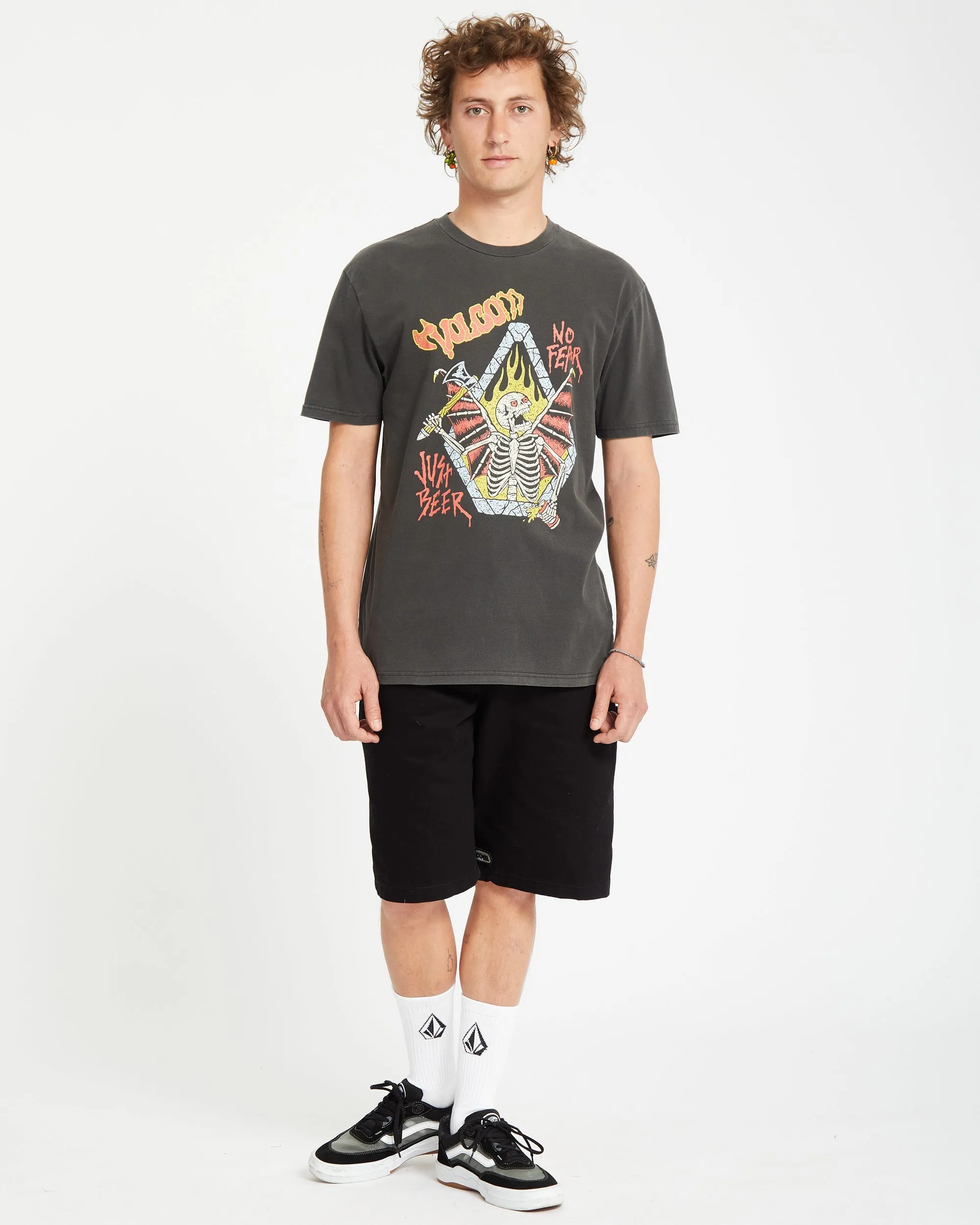 T-shirt Just Beer - BLACK
