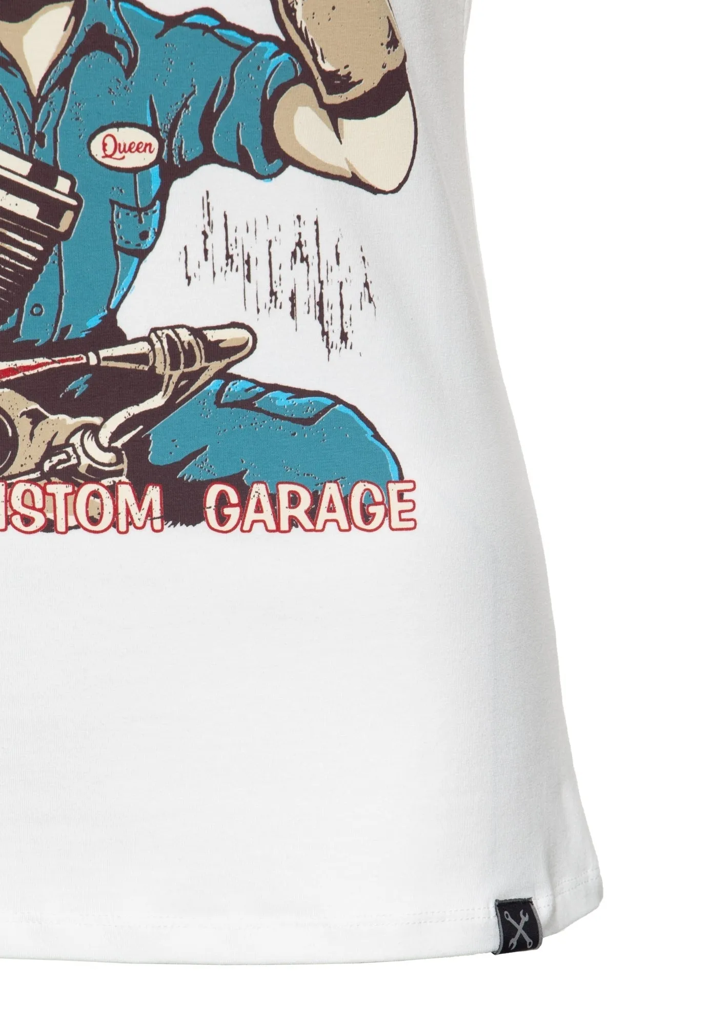 T-Shirt mit Frontprint «Gearhead»