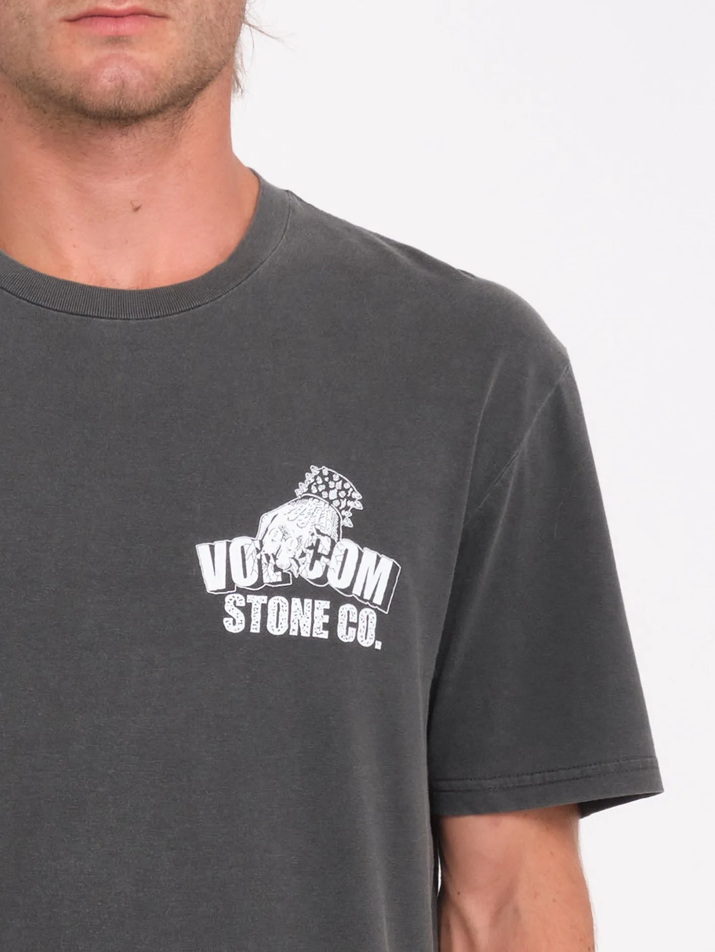 T-shirt Stone Force Co - BLACK