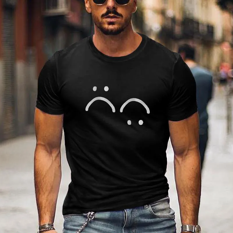 T-shirt vintage imprimé Smiley