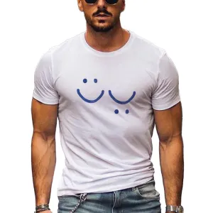 T-shirt vintage imprimé Smiley