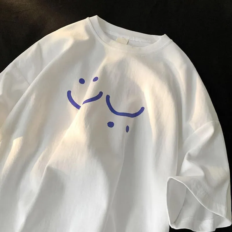 T-shirt vintage imprimé Smiley