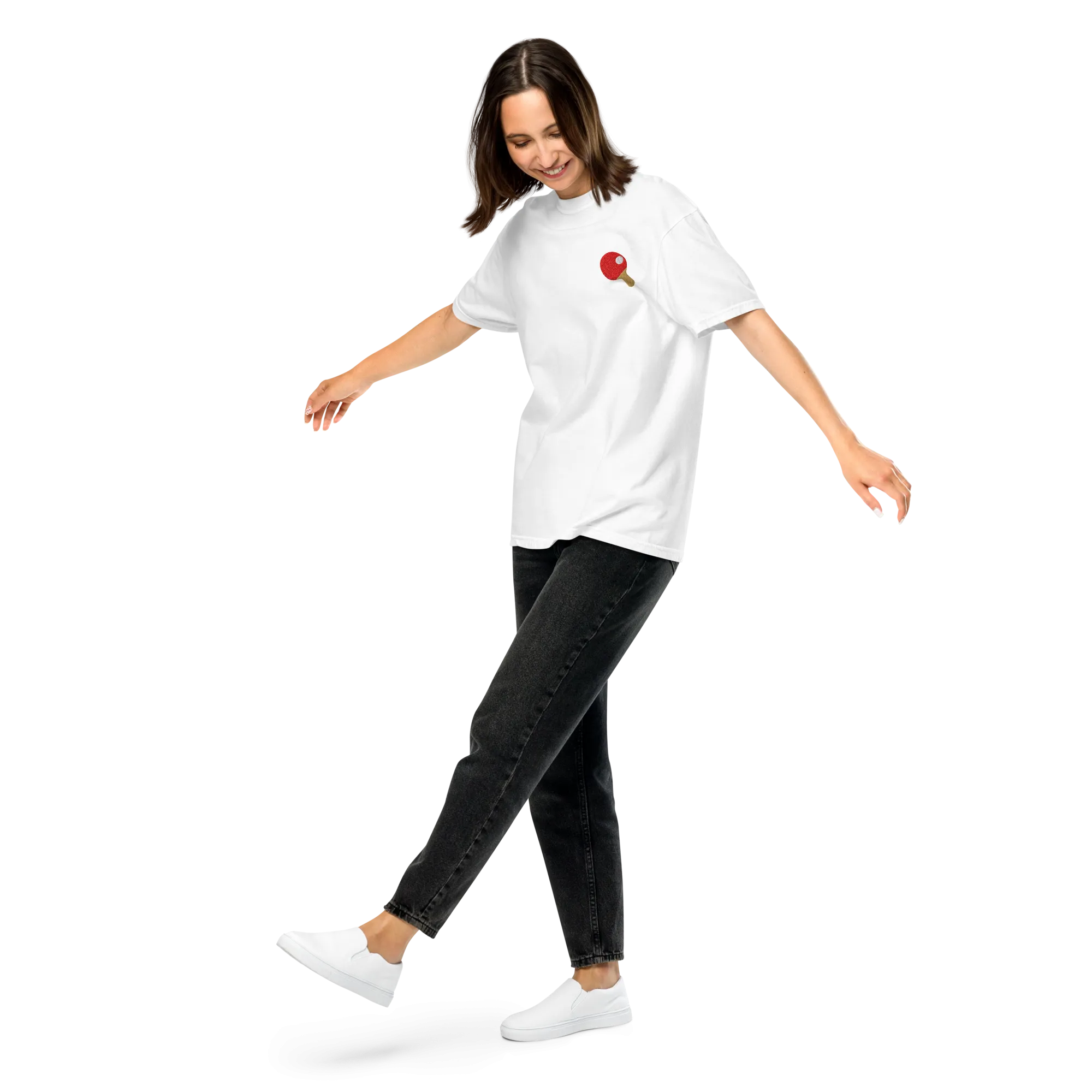 Table Tennis Embroidered Premium T-Shirt
