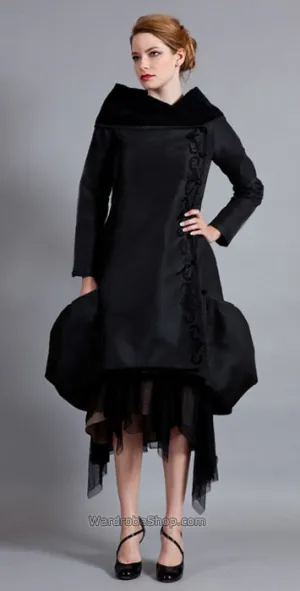 Taffeta Bubbled Jacket in Black by Nataya - SOLD OUT