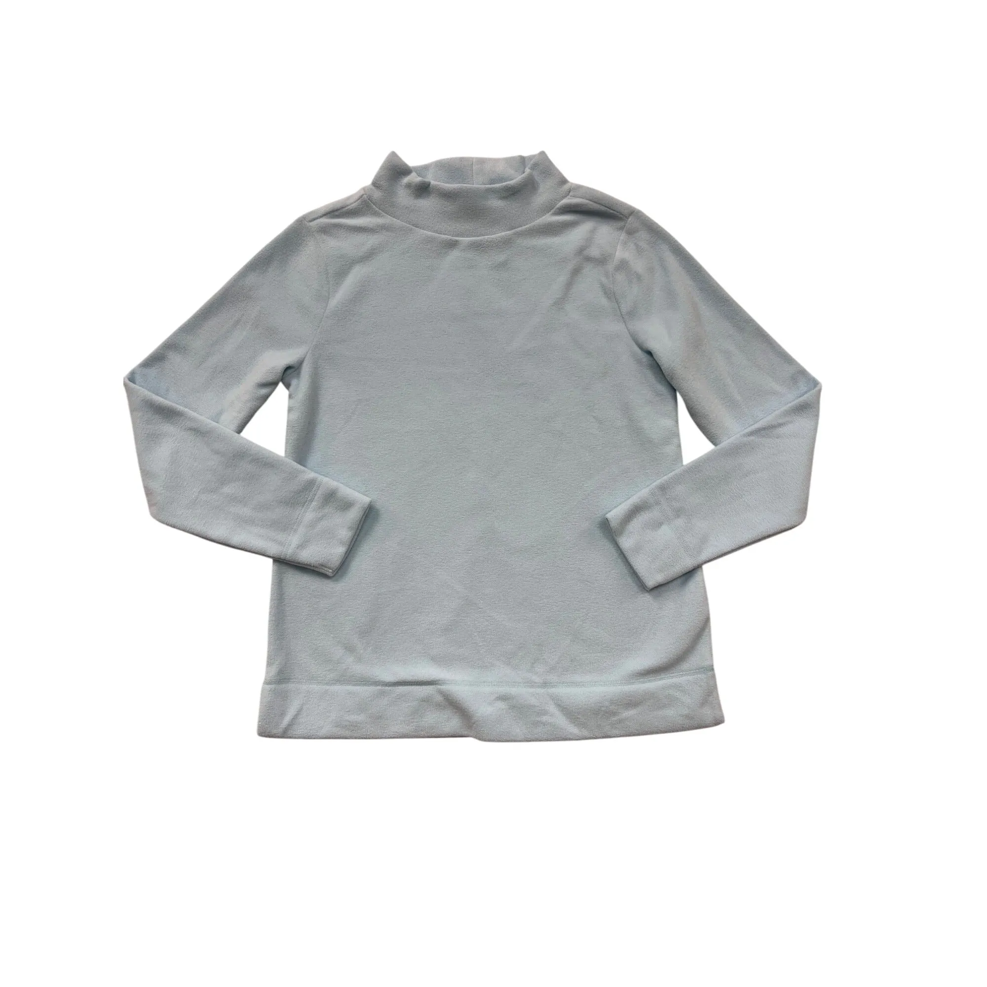 Talbots Light Blue Fleece Turtleneck Pullover #6112