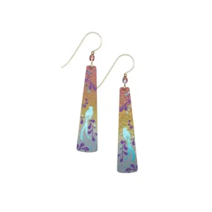 Teal Bird of Paradise Earrings