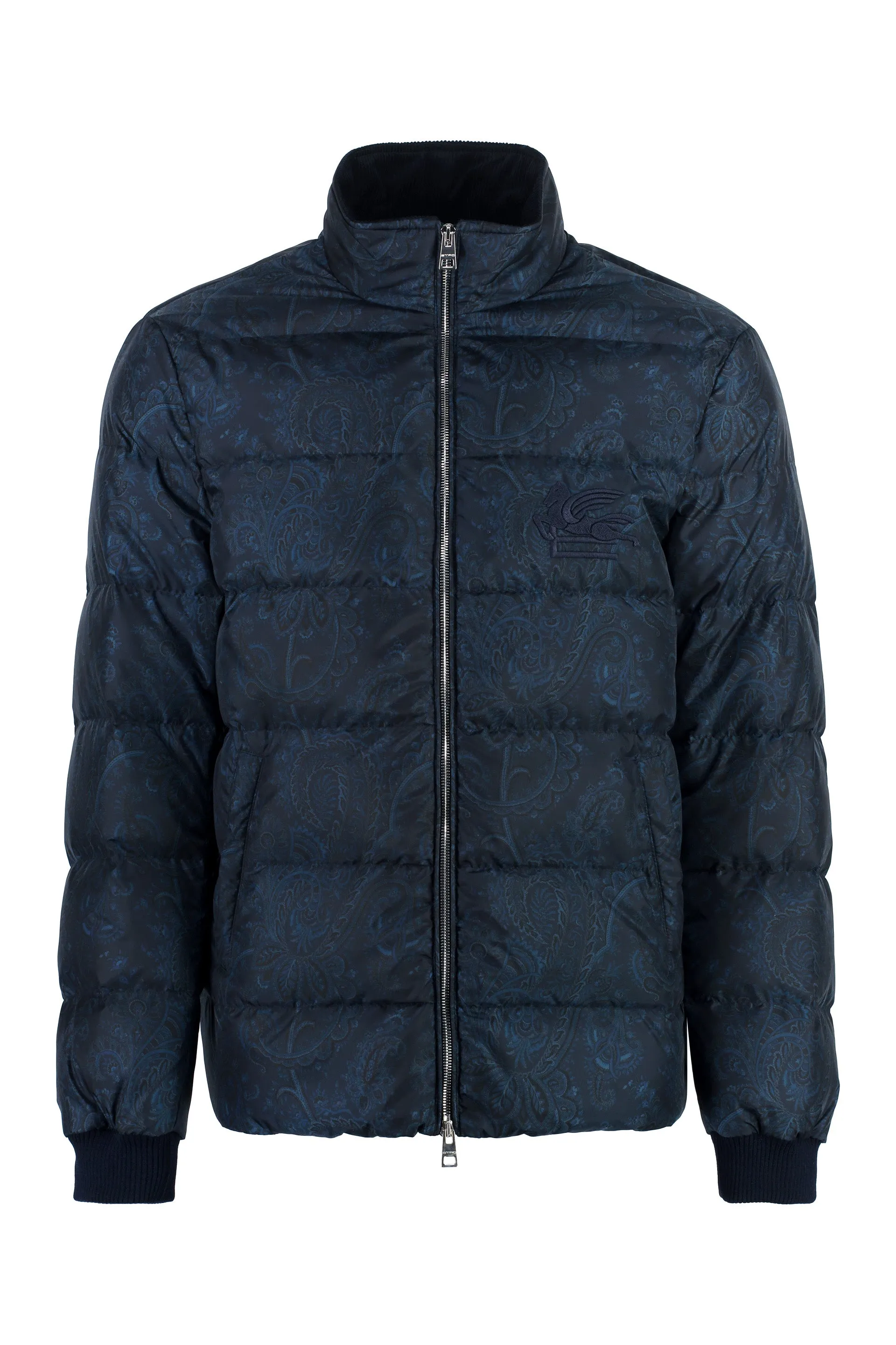 Techno-nylon down jacket