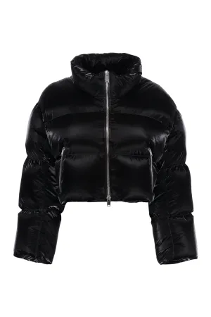 Techno-nylon down jacket