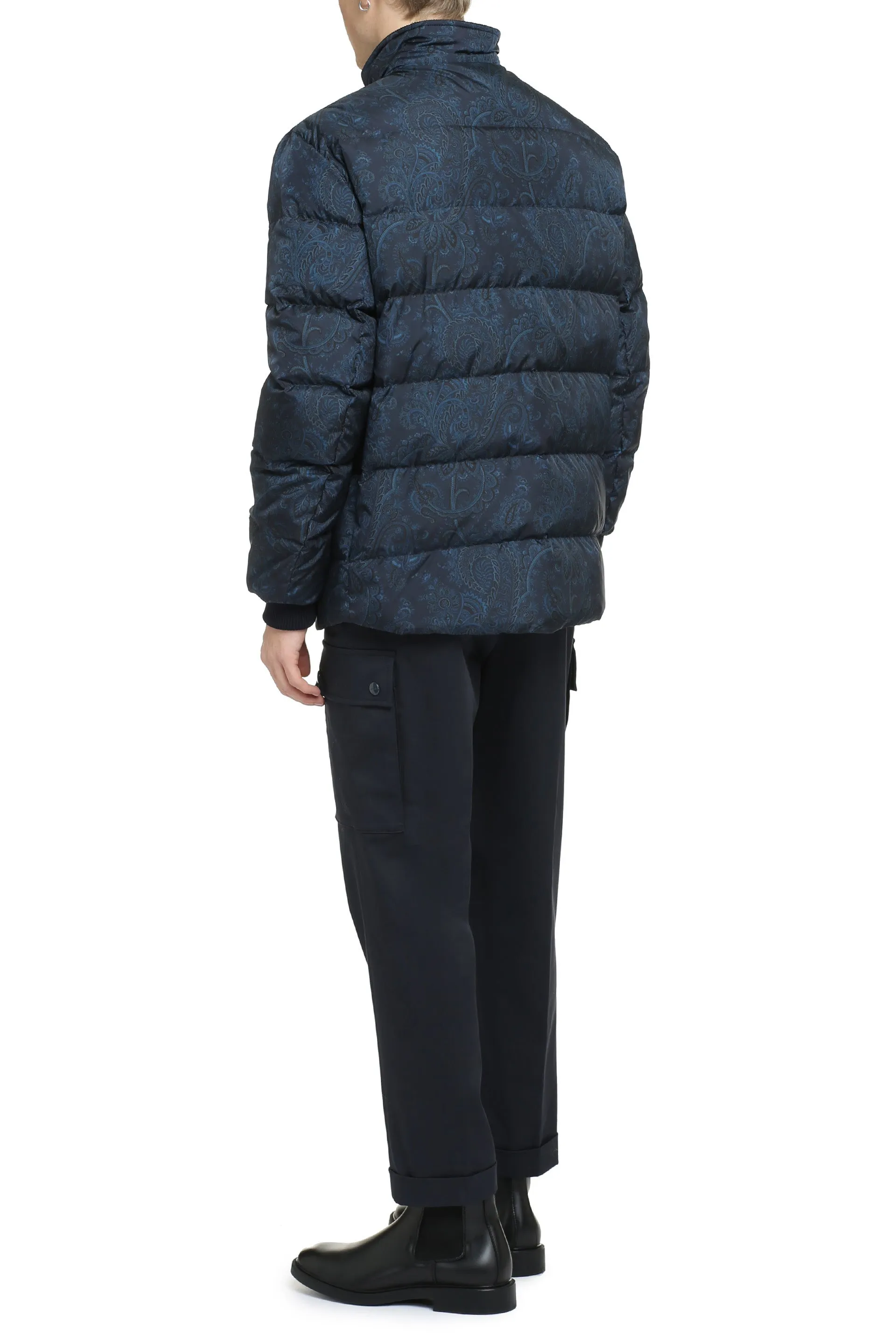Techno-nylon down jacket