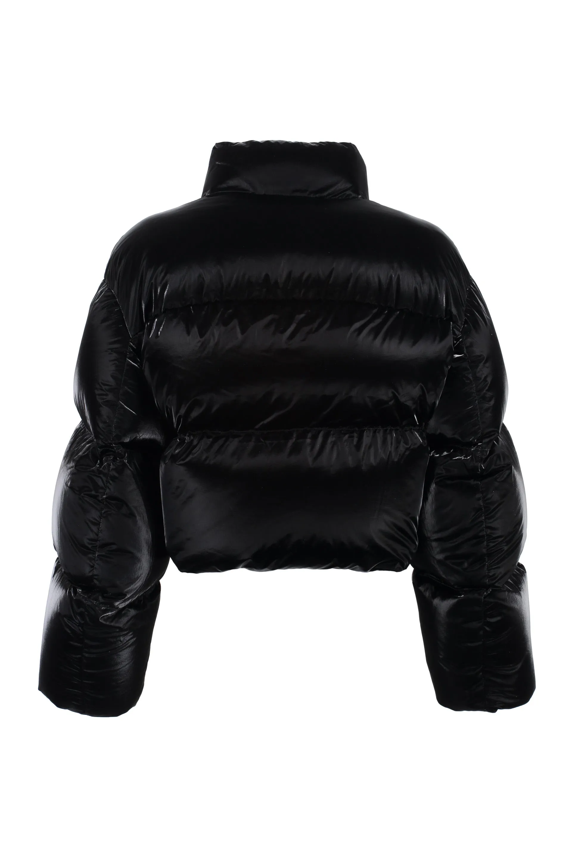 Techno-nylon down jacket